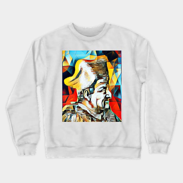 Lorenzo Valla Abstract Portrait | Lorenzo Valla Artwork 2 Crewneck Sweatshirt by JustLit